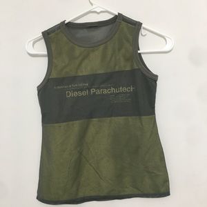 Diesel Parachutech Army Green / Yellow Tank Top
